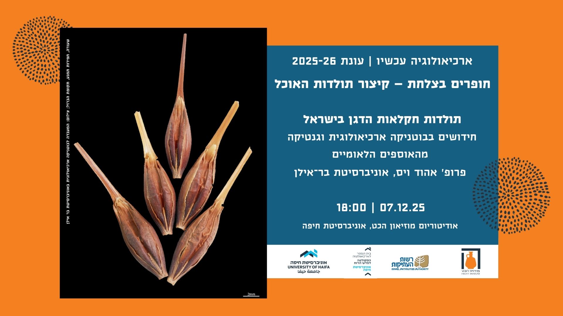 ארכיאולוגיה עכשיו - 2025-26 - חופרים בצלחת: קיצור תולדות האוכל – תמונה 2